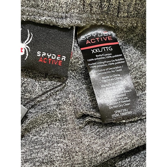 Spyder Active Mens XXL Gray Performance Jogger Sweat Pants New with $98 Tags - Picture 12 of 12